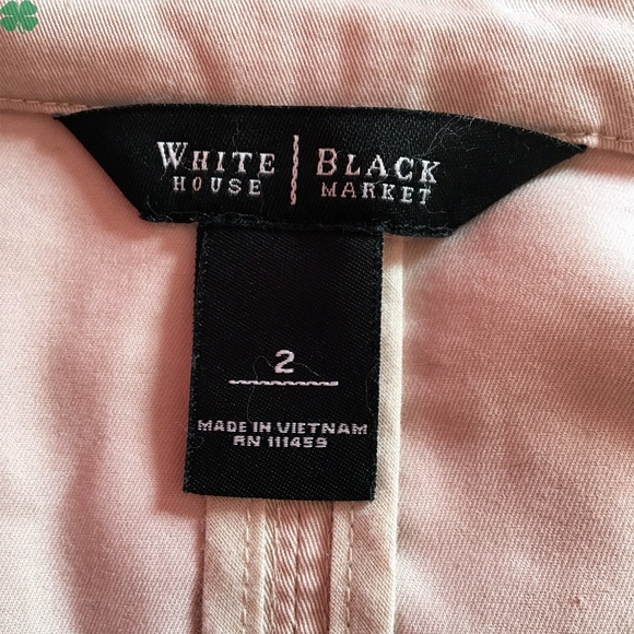 White House Black Market Peplum Jacket Size 2 - Picture 6 of 7
